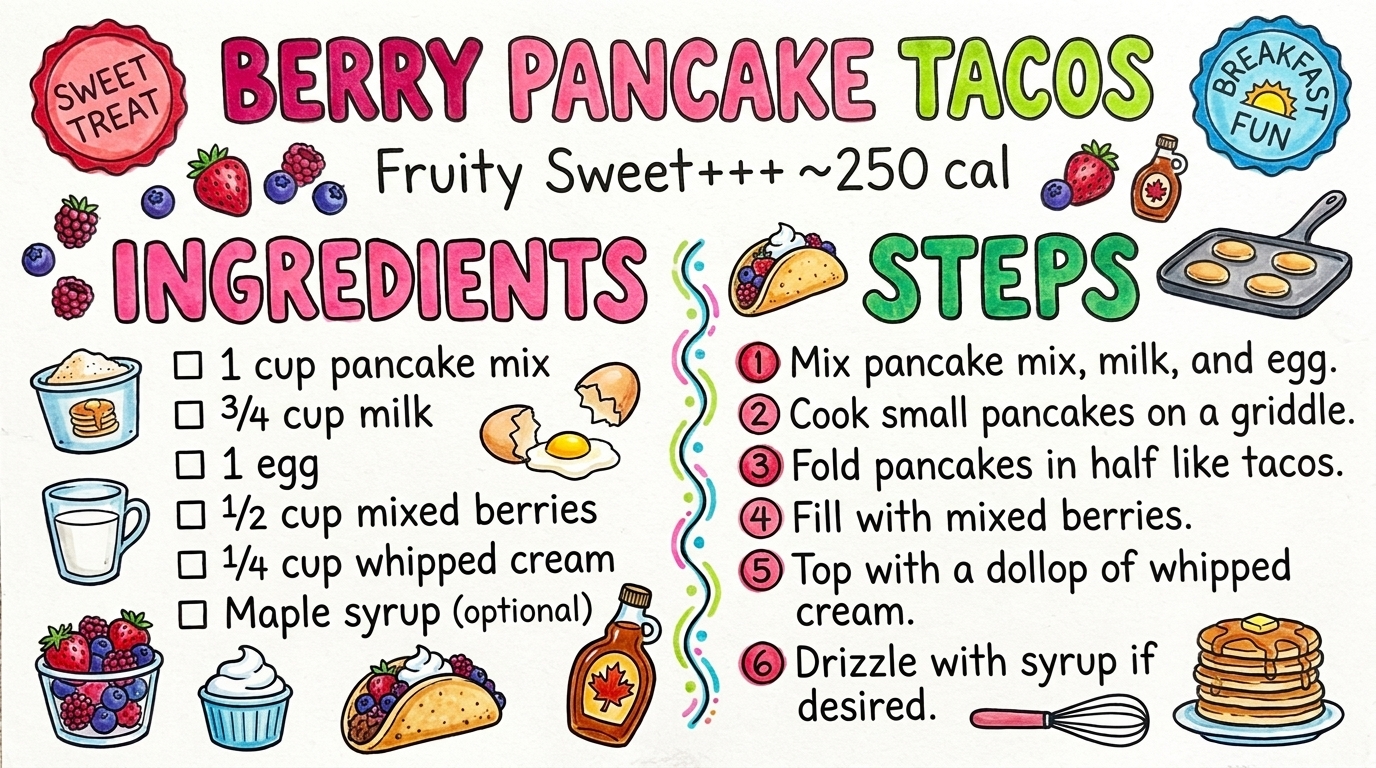 Hand-drawn recipe card by Brycen (age 11)