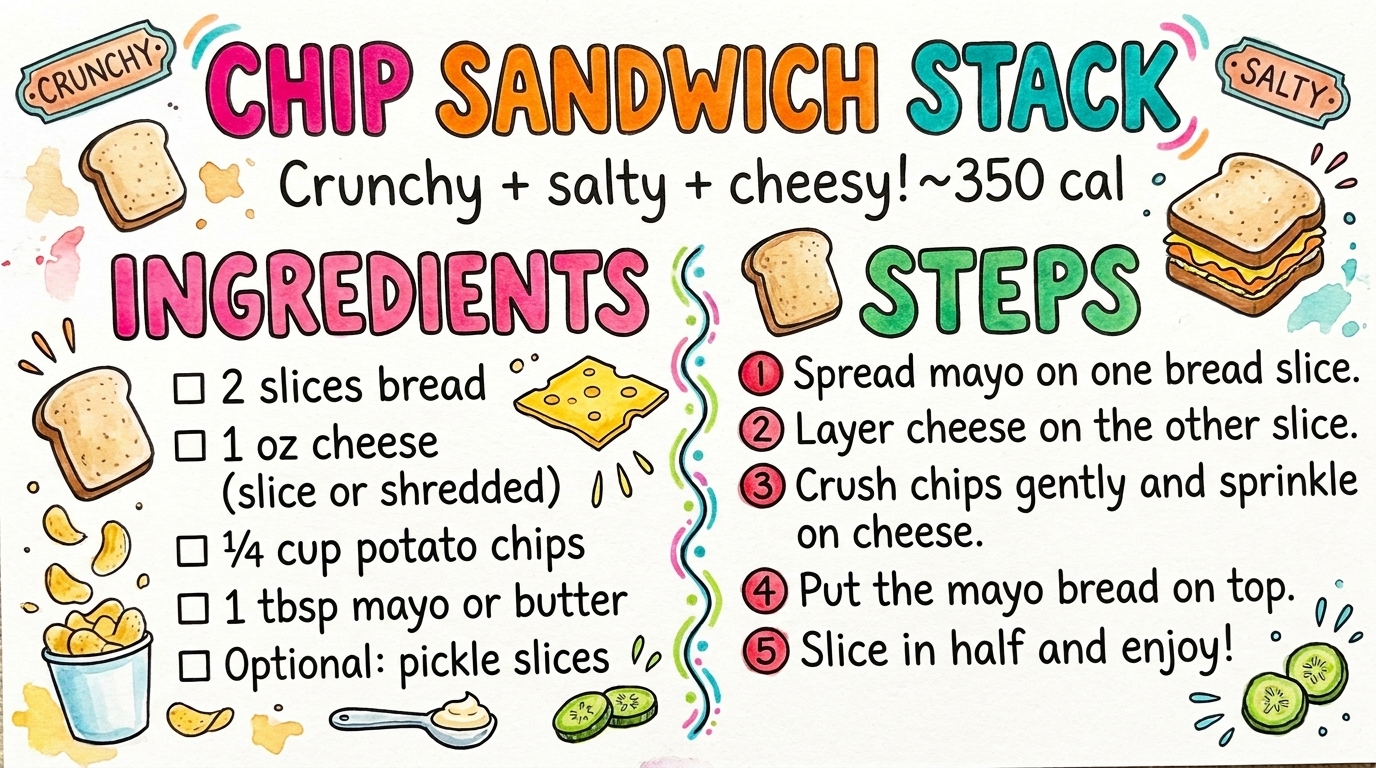 Hand-drawn recipe card by Brycen (age 11)