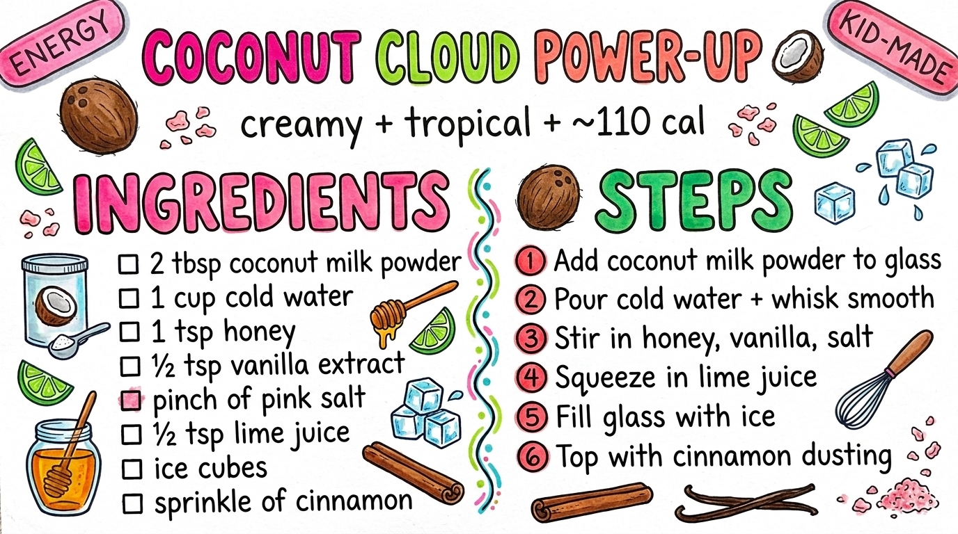 Hand-drawn recipe card by Brycen (age 11)