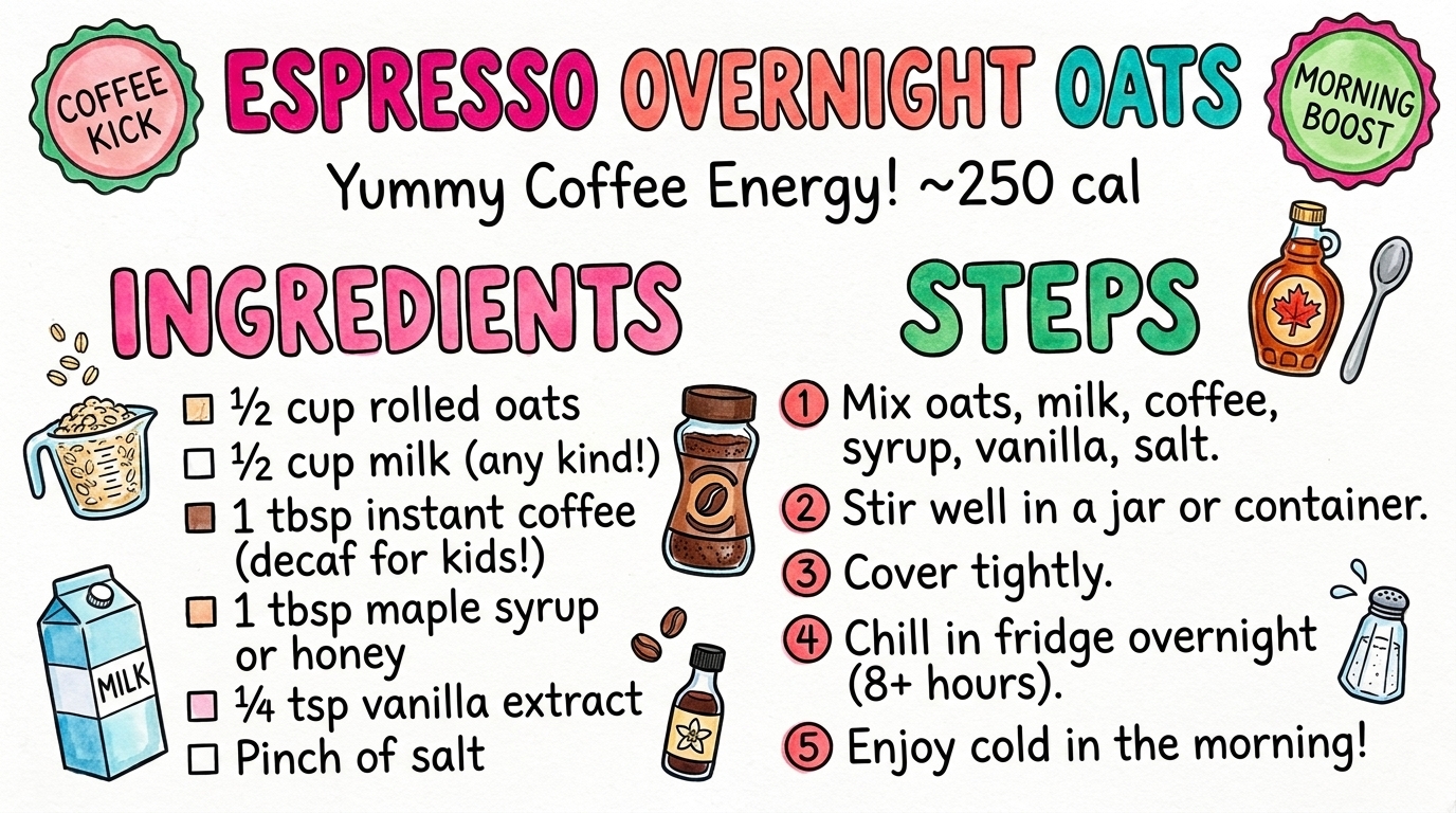 Hand-drawn recipe card by Brycen (age 11)