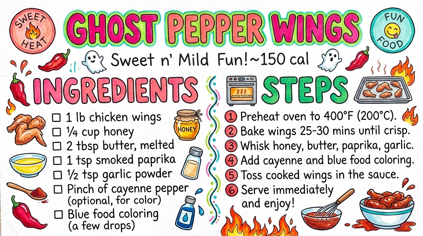 Hand-drawn recipe card by Brycen (age 11)