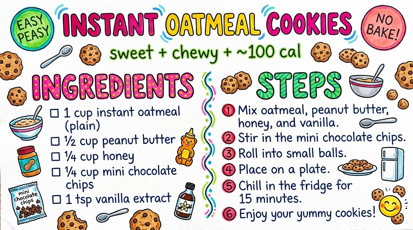 Hand-drawn recipe card by Brycen (age 11)