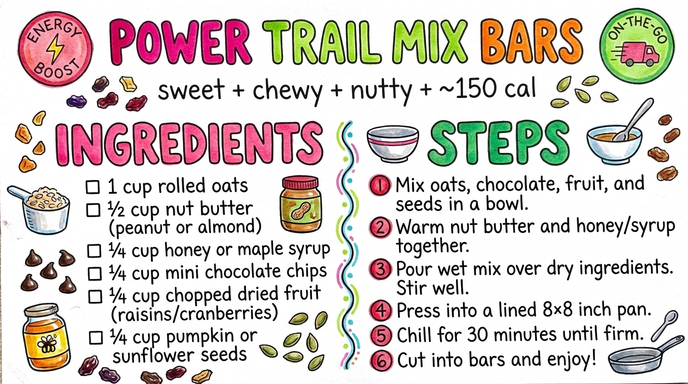 Hand-drawn recipe card by Brycen (age 11)
