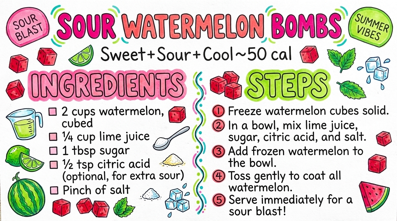 Hand-drawn recipe card by Brycen (age 11)