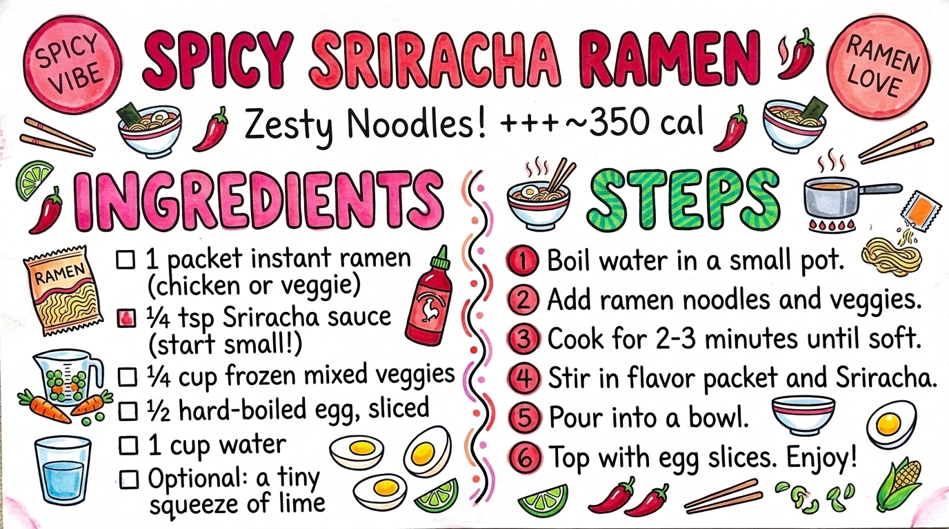 Hand-drawn recipe card by Brycen (age 11)