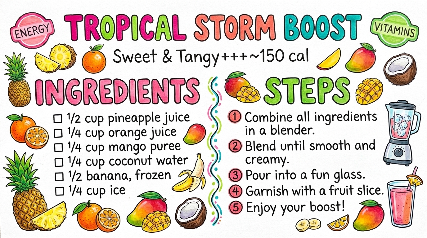 Hand-drawn recipe card by Brycen (age 11)