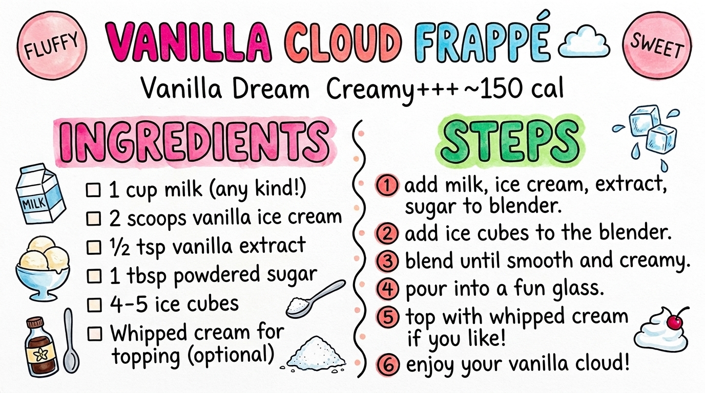 Hand-drawn recipe card by Brycen (age 11)