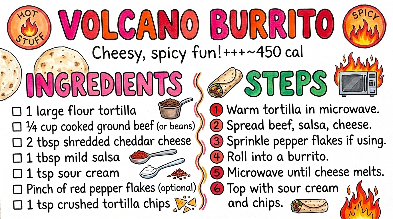 Hand-drawn recipe card by Brycen (age 11)