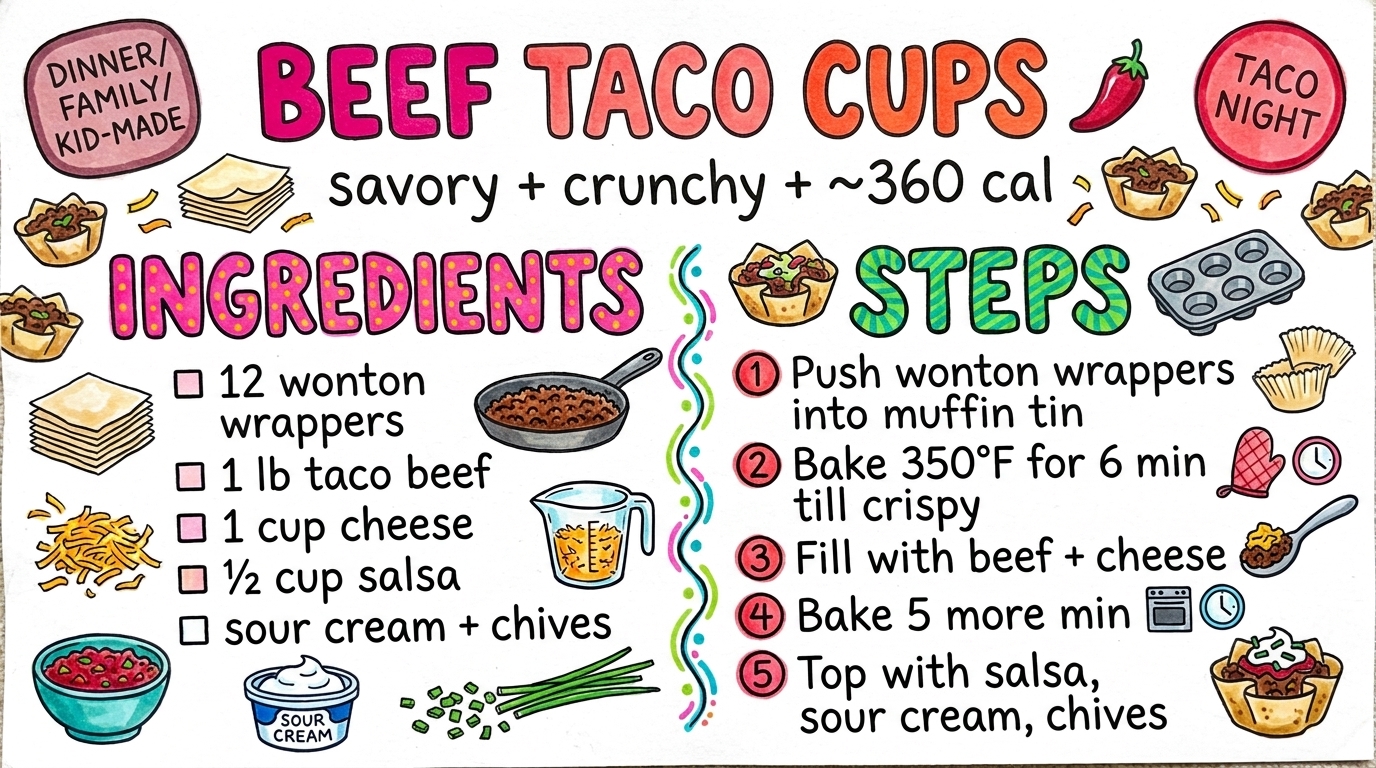 Hand-drawn recipe card by Brycen (age 11)