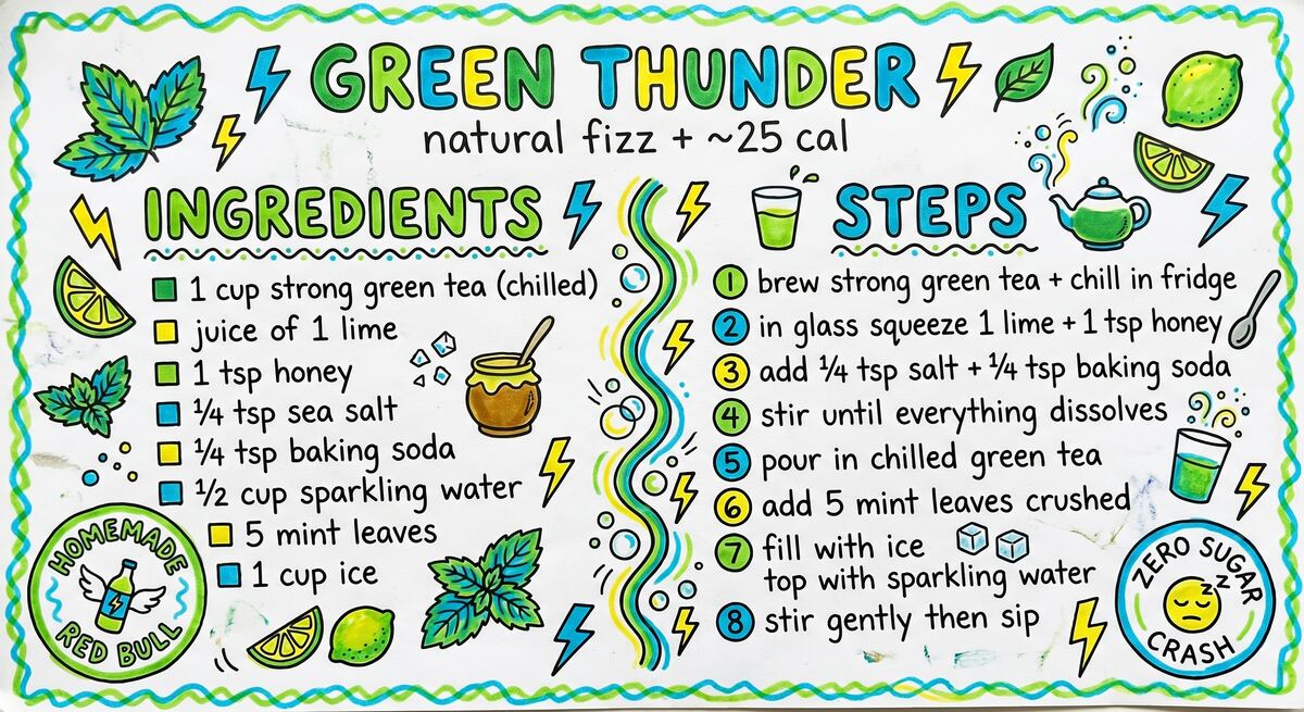 Hand-drawn recipe card by Brycen (age 11)