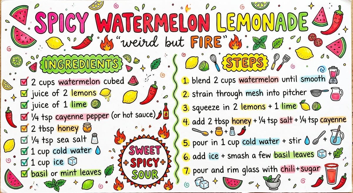 Hand-drawn recipe card by Brycen (age 11)