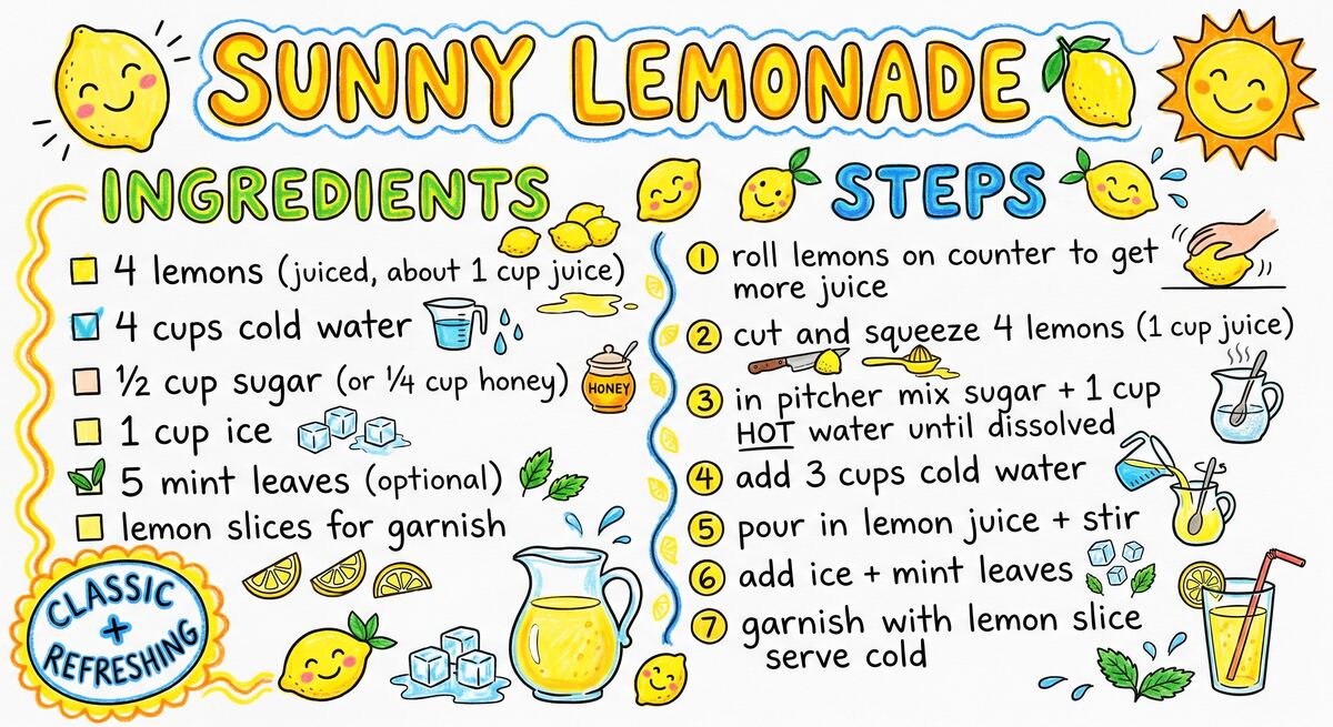 Hand-drawn recipe card by Brycen (age 11)