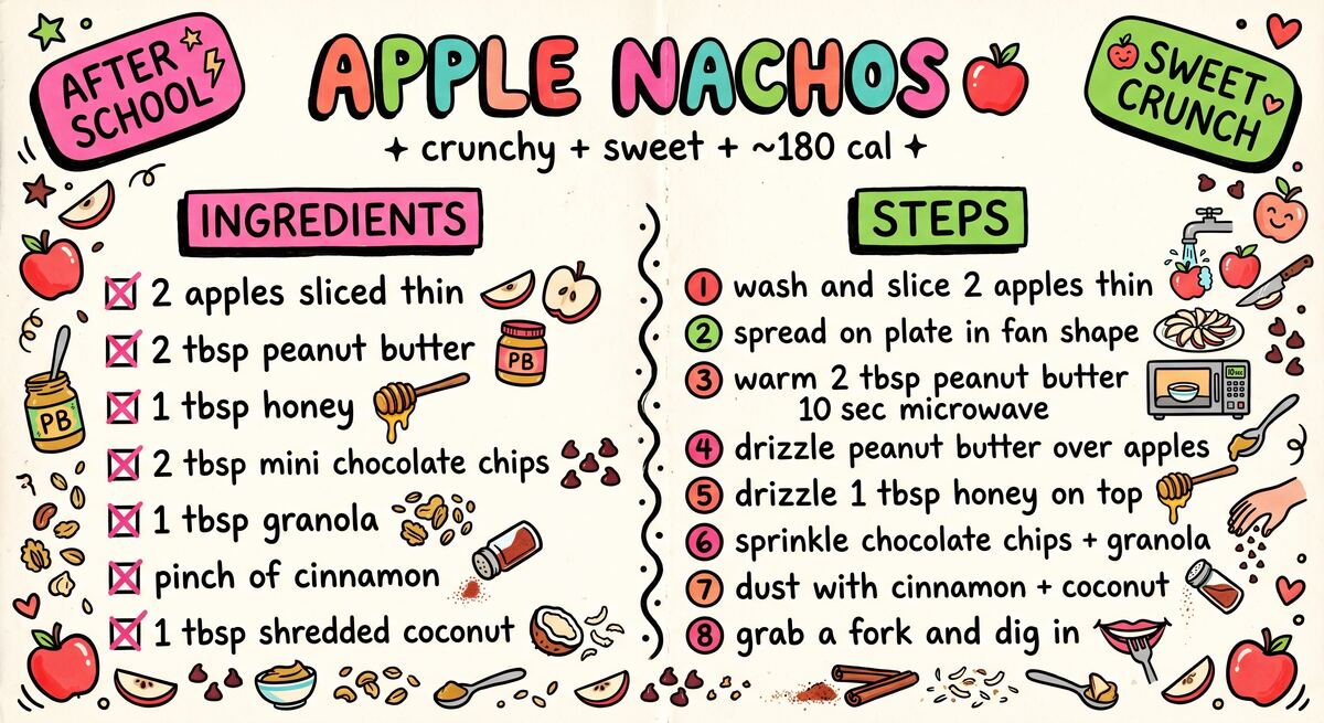 Hand-drawn recipe card by Brycen (age 11)