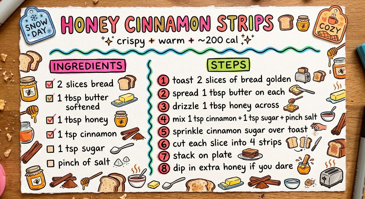 Hand-drawn recipe card by Brycen (age 11)