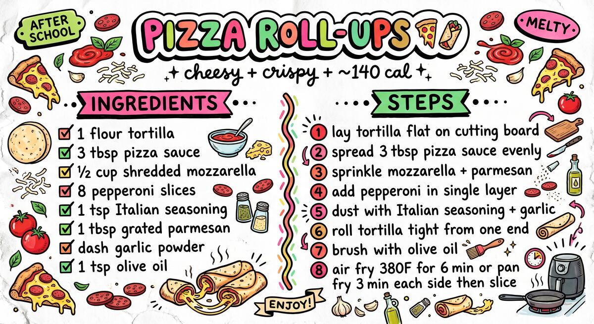 Hand-drawn recipe card by Brycen (age 11)